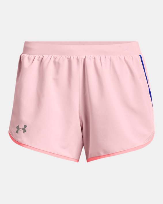 Under Armour Fly By 2.0 Womens Ladies Fitness Training Short Black/Pink 